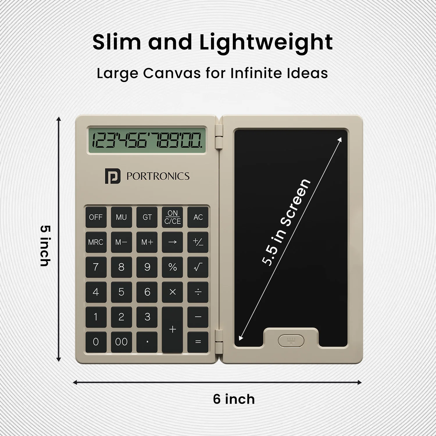 Ruffpad Calc Mini | Portronics
